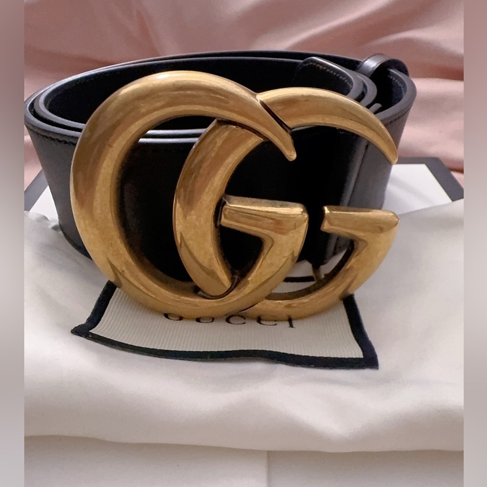 Authentic Gucci GG Marmont wide belt 70/28 - Picture 4 of 13